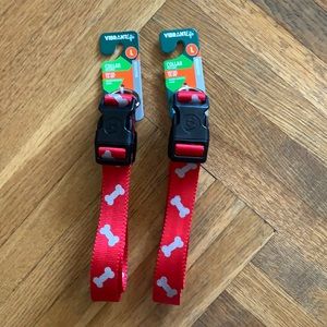Two dog collars size large